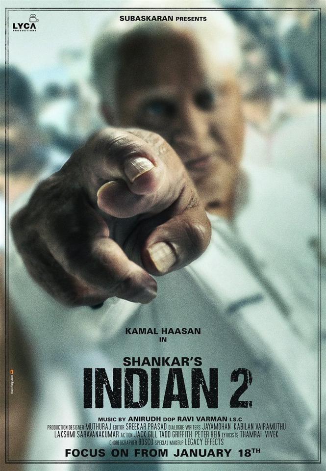 Indian 2 First Look - Kamal Haasan is back as vigilante Senapathy