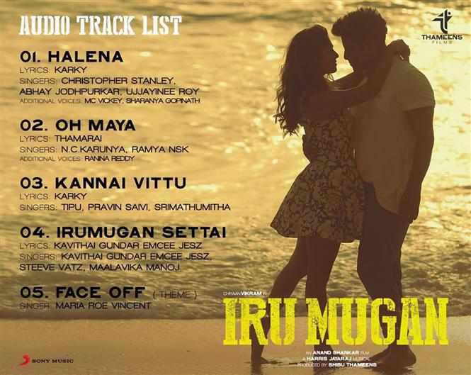 Iru Mugan Tracklist 