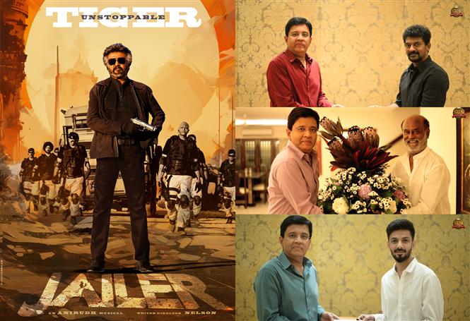 Jailer producer gifts cheques, cars to Rajinikanth, Anirudh, Nelson