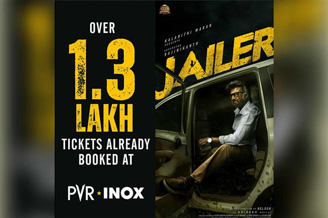 Jailer: Rajinikanth's film sells 1.3L PVR tickets alone!
