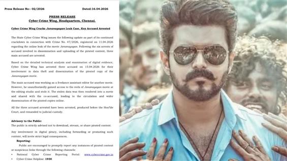 Jana Nayagan Leak Case: Freelance Editor, 2 Others...