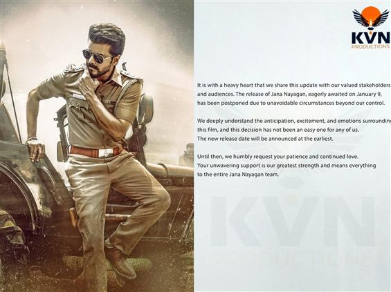 Jana Nayagan Release Postponed: KVN Productions Is...