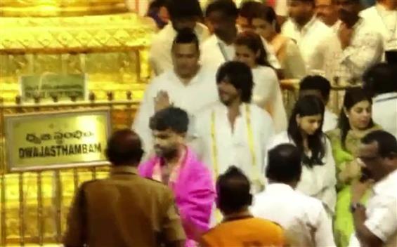 Jawan: Shah Rukh Khan, Nayanthara offer prayers at Tirumala Tirupati Devasthanam