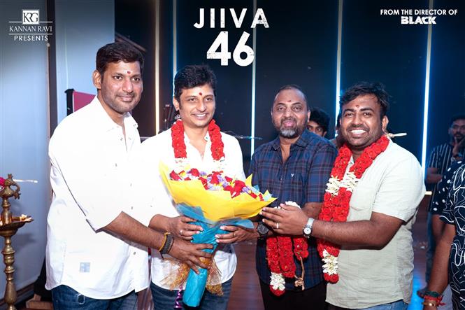 Jiiva Reunites with 'Black' Director KG Balasubramani for 'Jiiva 46'; Film Goes on Floors