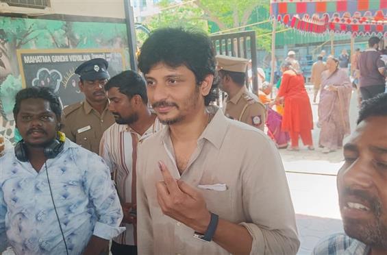 Jiiva Urges Youngsters to Vote on Tamil Nadu Elect...