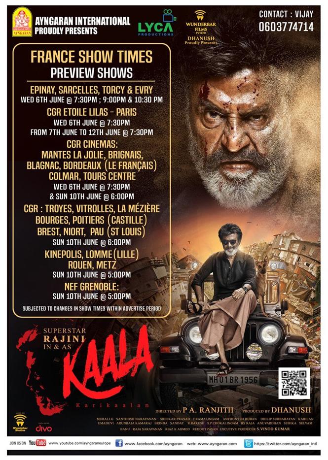 Kaala France Theatre list