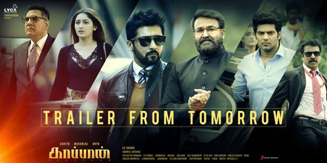 Kaappaan Trailer from tomorrow