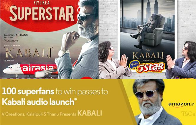 Kabali's brand marketing reaches sky-high, literally!