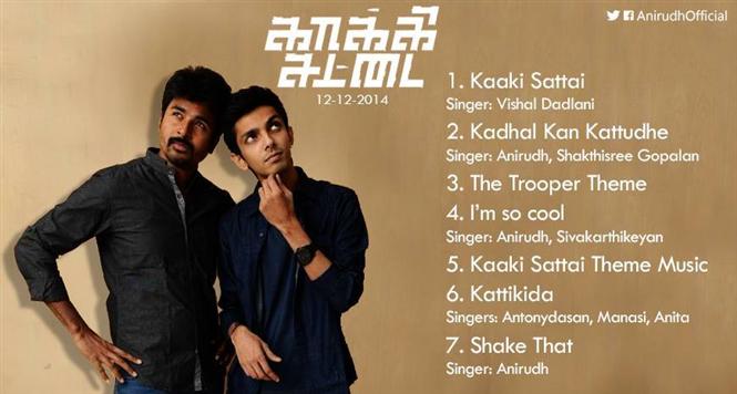 Kakki Sattai Tracklist 