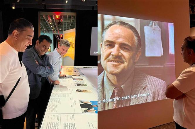 Kamal Haasan, AR Rahman catch Godfather at the Oscar Museum