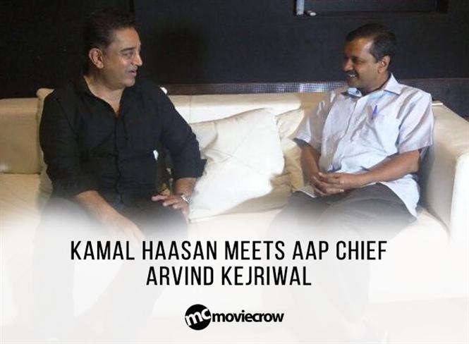 Kamal Haasan meets AAP chief Arvind Kejriwal
