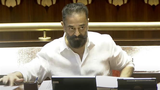 Kamal Haasan shares his first post as Rajya Sabha MP