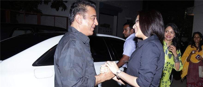 Kamal Haasan watches Kochadaiiyaan