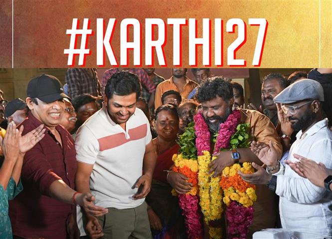Karthi 27: Pooja Video of Karthi, Nalan Kumarasamy film gears up for release