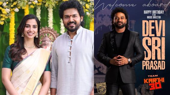 Karthi 30: DSP Comes on Board, Marks First Collab ...