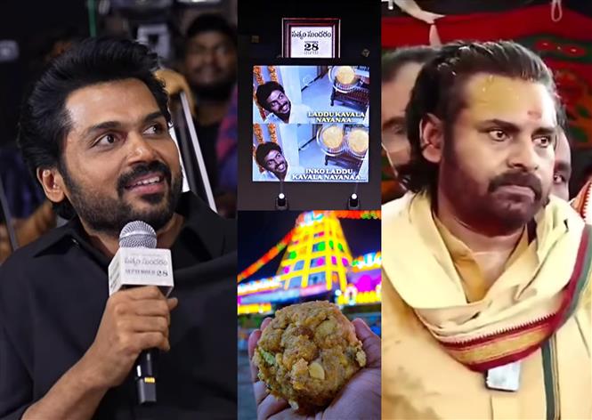 Karthi apologizes after Pawan Kalyan makes a big deal out of actor's Laddu comment