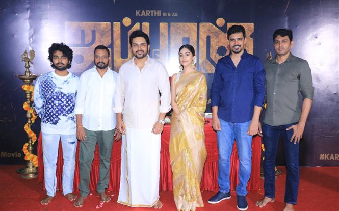 Karthi's Japan goes on floors with a pooja ceremony