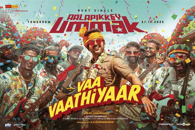 Karthi's Vaa Vaathiyaar Next Single Titled Aalapikkey Ummak