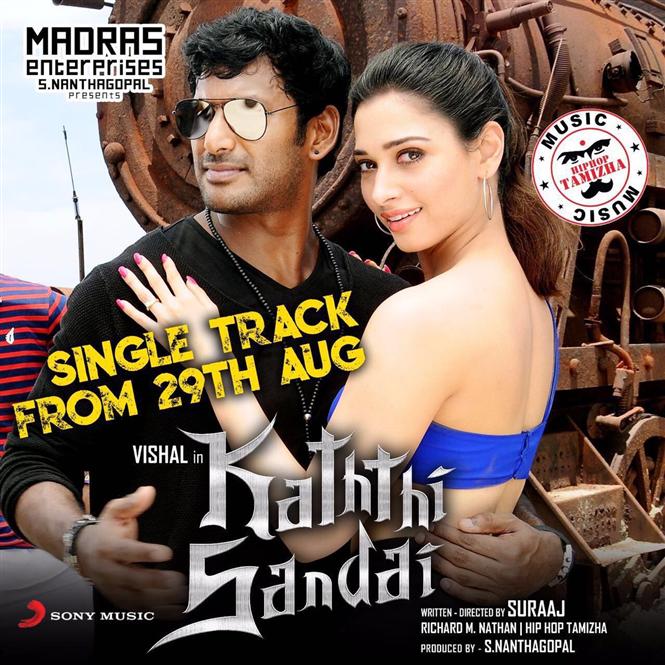 Kaththi Sandai single song release date