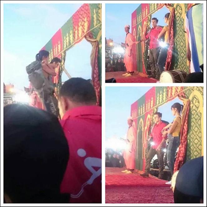 Katrina Kaif and Ranbir Kapoor dancing to a song in Jagga Jasoos