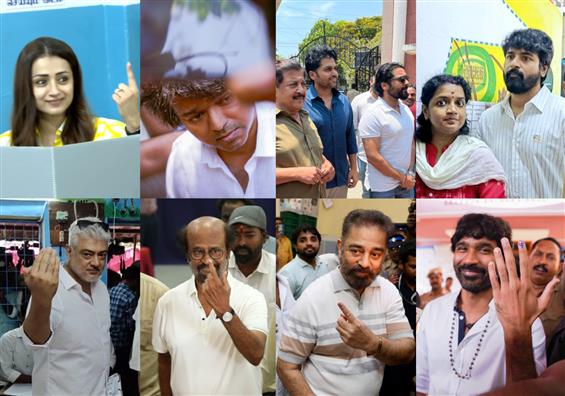 Lok Sabha Elections 2024: Tamil film celebrities cast their vote in Chennai, Tamil Nadu
