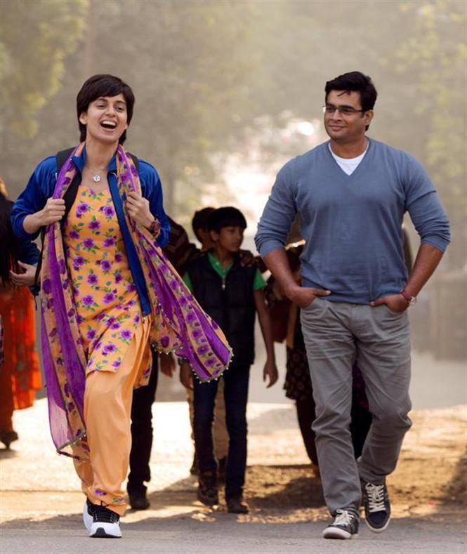 Madhavan & Kangana on the sets of Tanu Weds Manu Returns