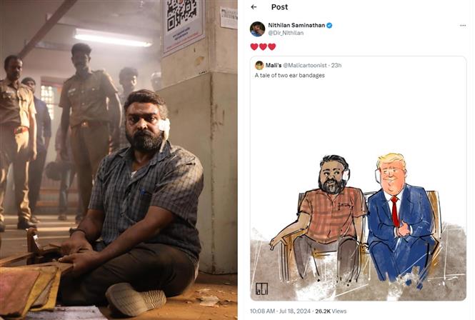 Maharaja director finds the cheek in Trump Ear Bandage