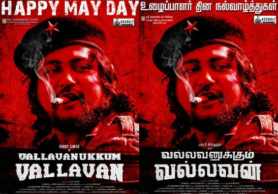 May Day special poster for Bobby Simha starrer Vallavanukum Vallavan