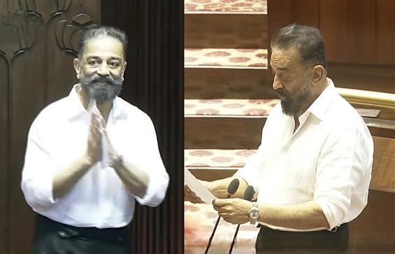 MP Kamal Haasan takes Rajya Sabha oath in Tamil