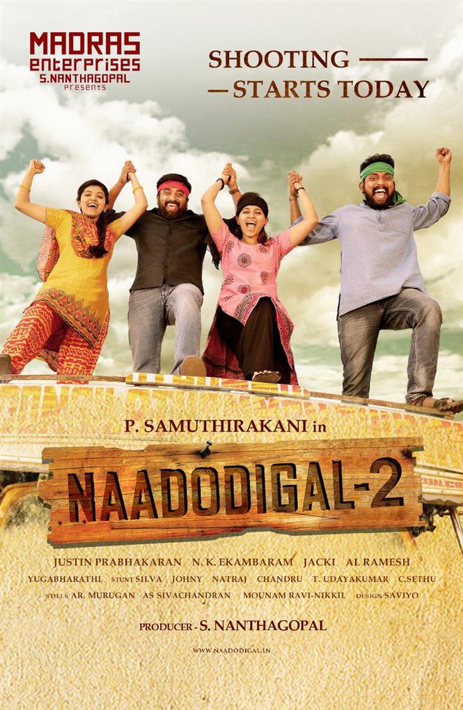 Naadodigal 2 first look, Shooting updates