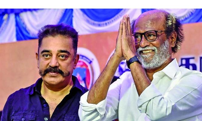 No dig in wish for Rajinikanth, says team Kamal Haasan!