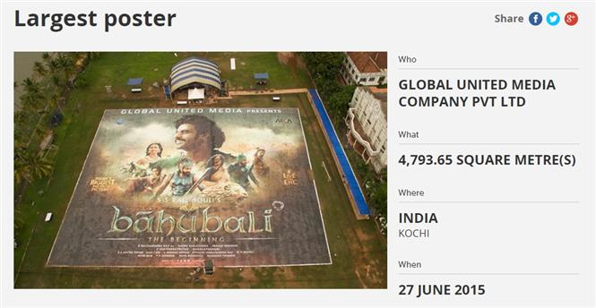 Official: Baahubali Poster enters Guinness World Record