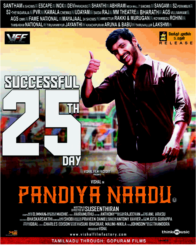 PandiyaNadu Completes 25 days