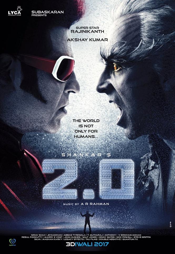 Rajinikanth - Akshay Kumar's 2.0 First Look Posters