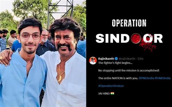 Rajinikanth, Anirudh back Operation Sindoor, stand...