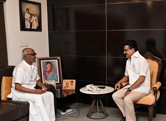 Rajinikanth Pays Visit to MK Stalin Following DMK'...