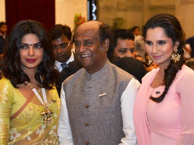 Rajinikanth, Sania, Priyanka Chopra honoured with Padma awards