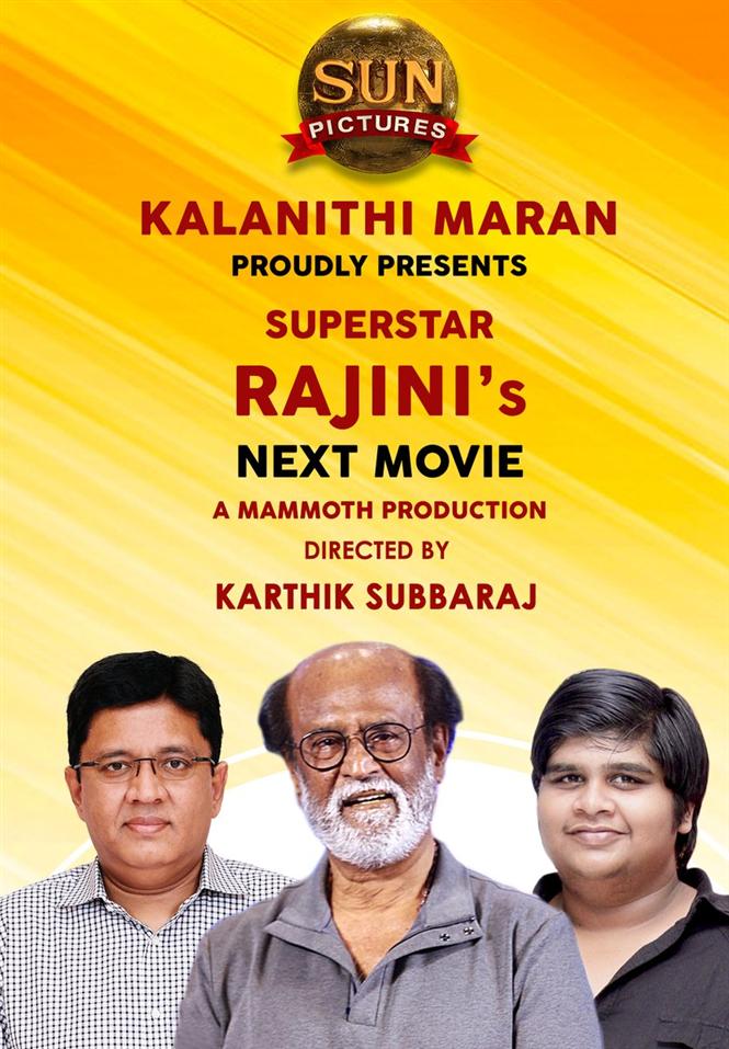 Rajinikanth's next film with Karthik Subbaraj, Sun TV!