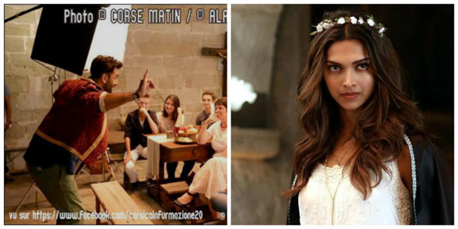 Ranbir Kapoor & Deepika Padukone on the sets of Tamasha Imtiaz Ali