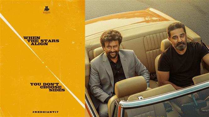Red Giant Movies to Announce Rajinikanth - Kamal Haasan Project Today at 7:12 PM