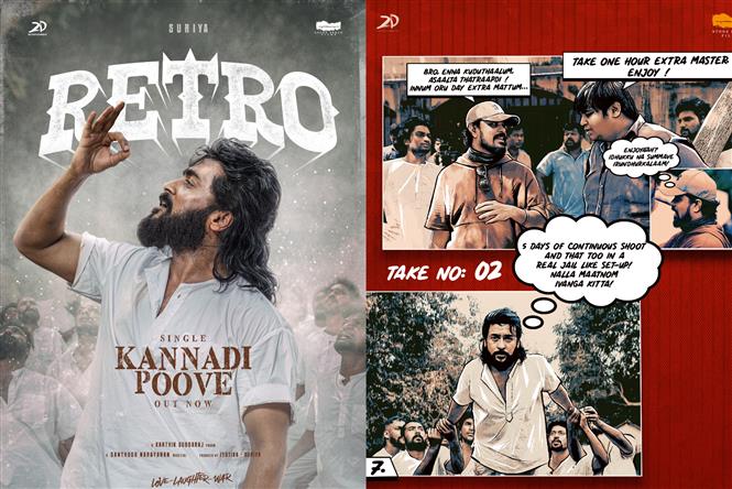 Retro BTS Comic Ep 4 reveals Kannadi Poove making with Suriya & a BSNL office turned jail