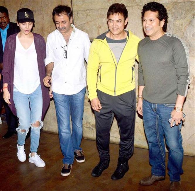 Sachin Tendulkar, Raj Thackeray watch the first screening of PK