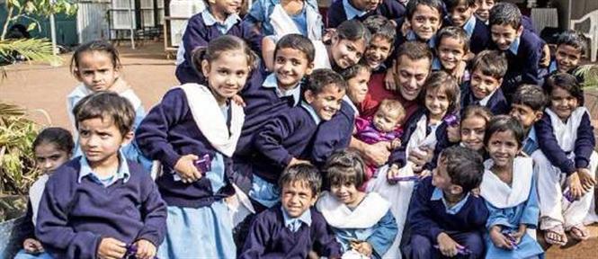 Salman Khan shoots with kids for Sultan