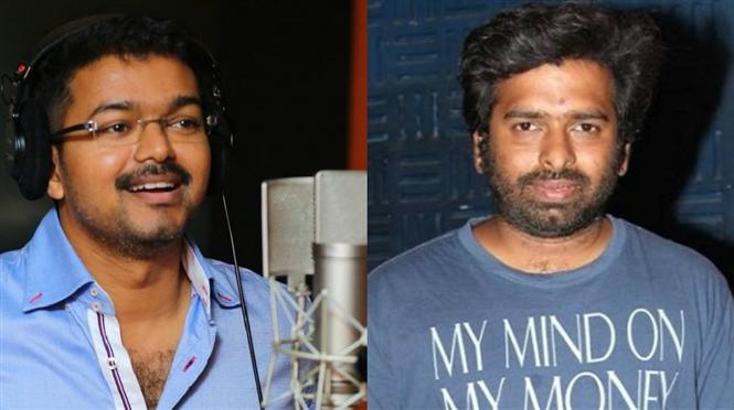 Santosh Narayanan records Vijay's song in Bairavaa