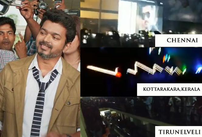 Sarkar Teaser Frenzy in Theatres besides the internet!