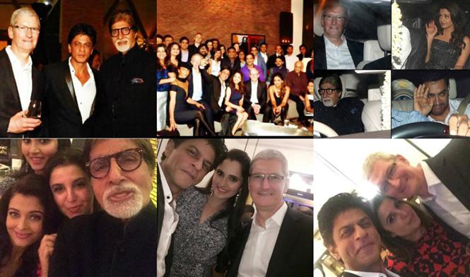 Shah Rukh Khan meets Apple CEO Tim Cook, throws lavish B-Town bash! 