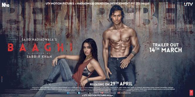 Shraddha Kapoor and Tiger Shroff's 'Baagh' poster