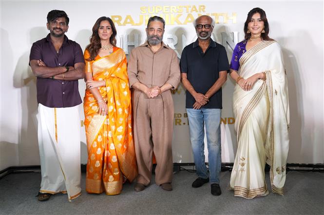 Simran and Raashii Khanna Express Excitement at Dharman Launch