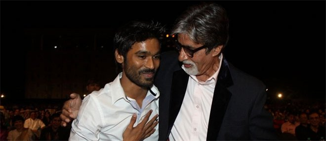 Snow Storm disrupts Shamitabh film shoot Dhanush Amitabh Bachchan