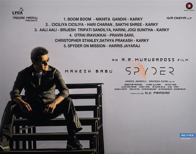 Spyder (Tamil) Tracklist